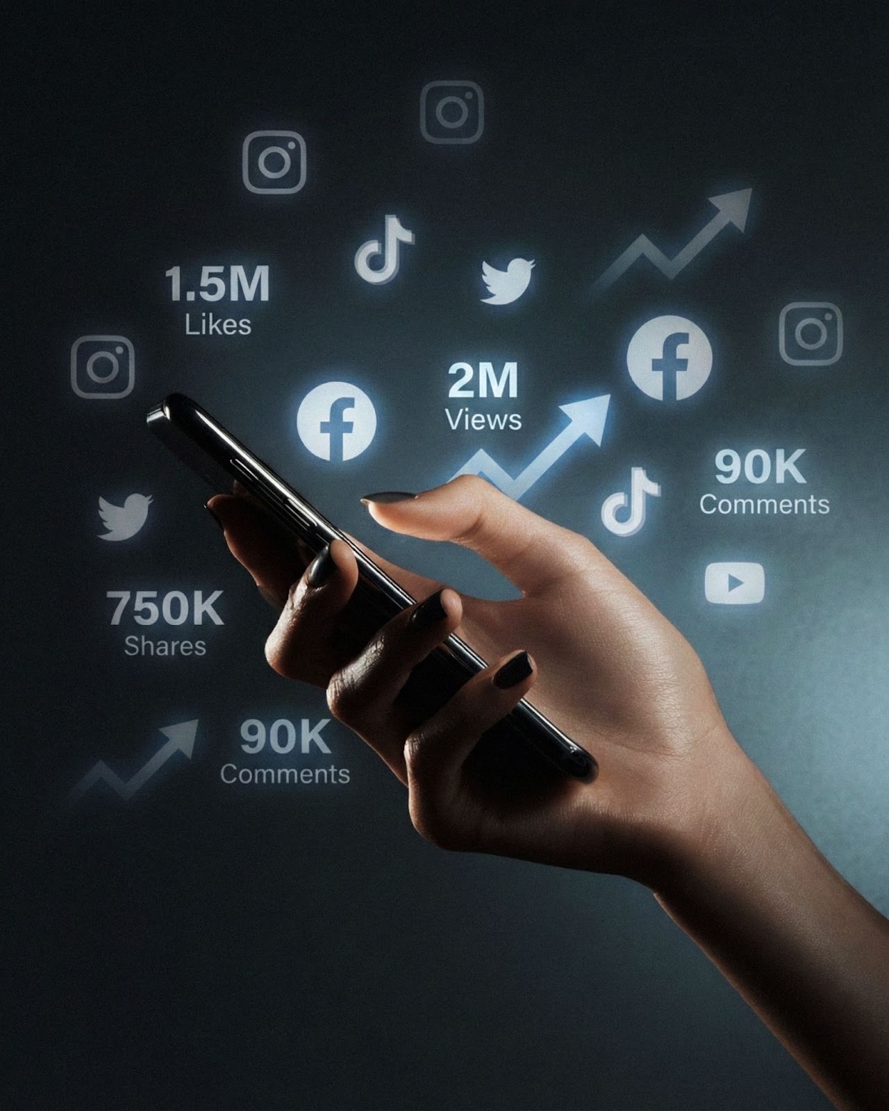 Coordinated social campaign concept showing a consistent visual system across content formats