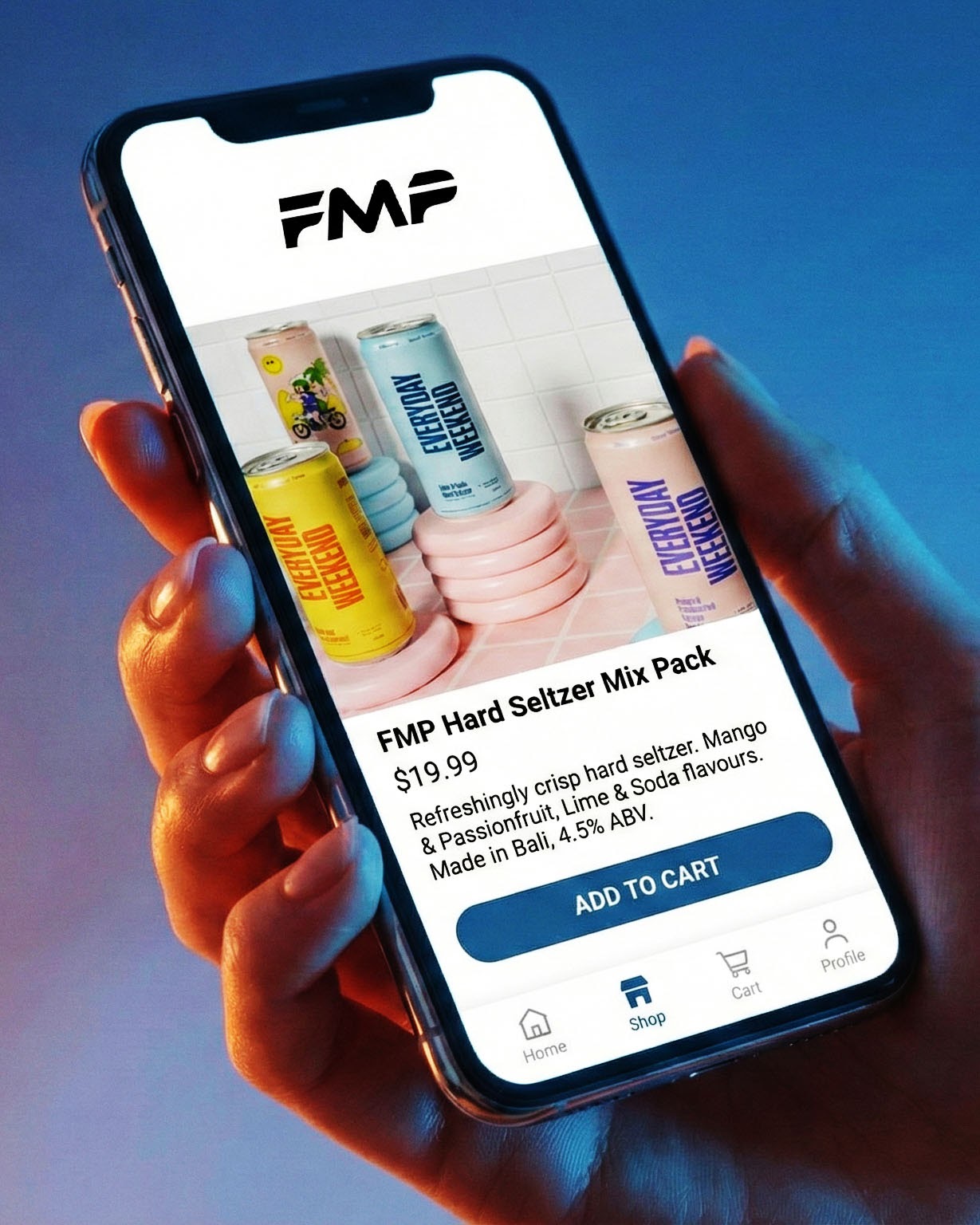 Responsive mobile-commerce website concept displayed across a laptop and mobile phone